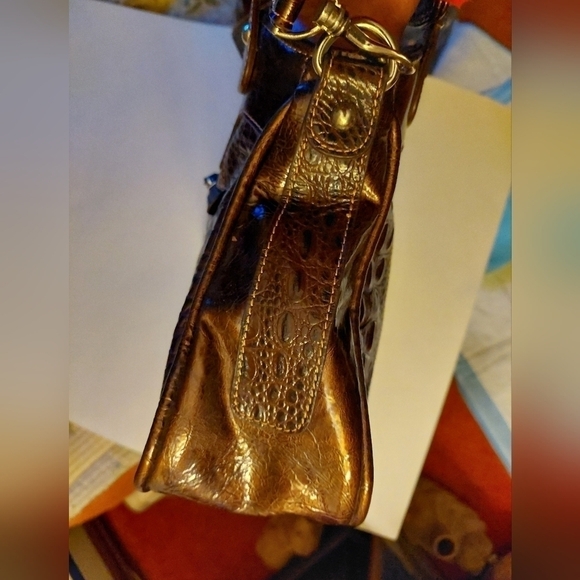 Vintage* MC Marc Chantal Croc Embossed Handbag Satchel - Picture 5 of 11